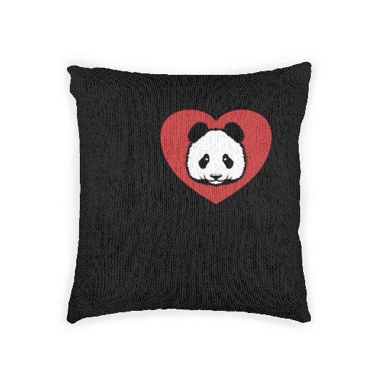 I love Pandas Panda Bear Ailuropoda Melanoleuca Woven Pillows