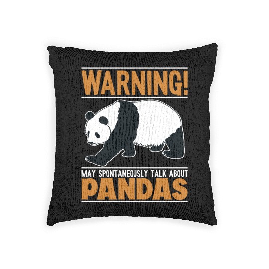 May Spontaneously Talk About Pandas Friend Lover Woven Pillows