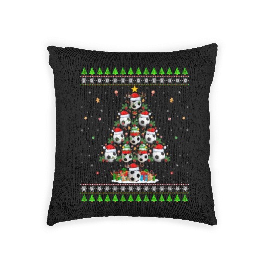 Football Christmas Tree Woven Pillows
