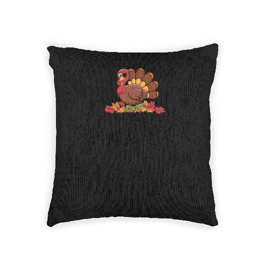 Gobble Til You Wobble Woven Pillows Women Thanksgiving