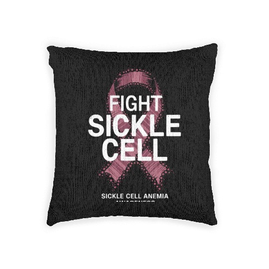 Stand Strong for Uterine Cancer Awareness Ribbon Woven Pillows