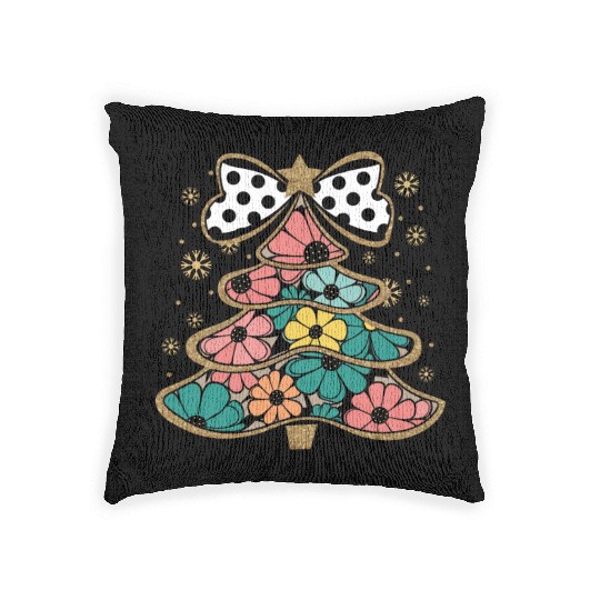 Tree Christmas, Christmas Vintage Woven Pillows