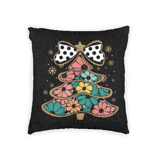 Tree Christmas, Christmas Vintage Woven Pillows