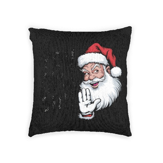 Santa Claus Christmas, Merry Christmas Woven Pillows