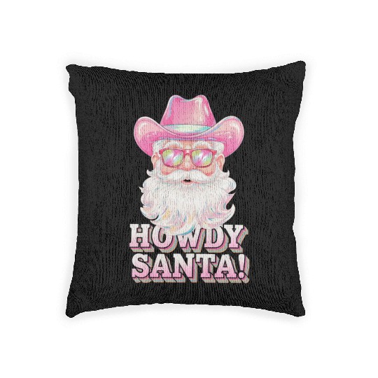 Santa Claus Christmas, Merry Christmas Woven Pillows