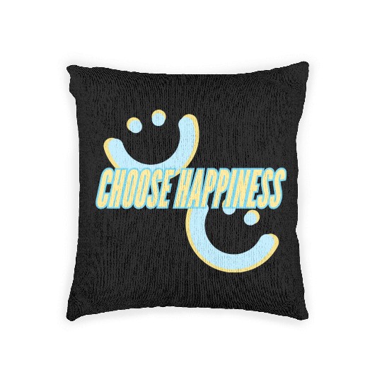 Choose Happiness | phozos Woven Pillows