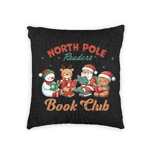 North Pole Readers Book Club ALPA STORE Woven Pillows