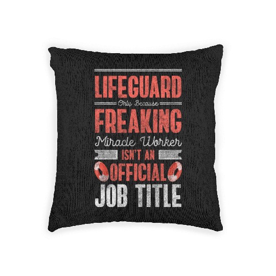 Lifeguards Swimming Pool Lifebuoy Swimming Trunks Woven Pillows