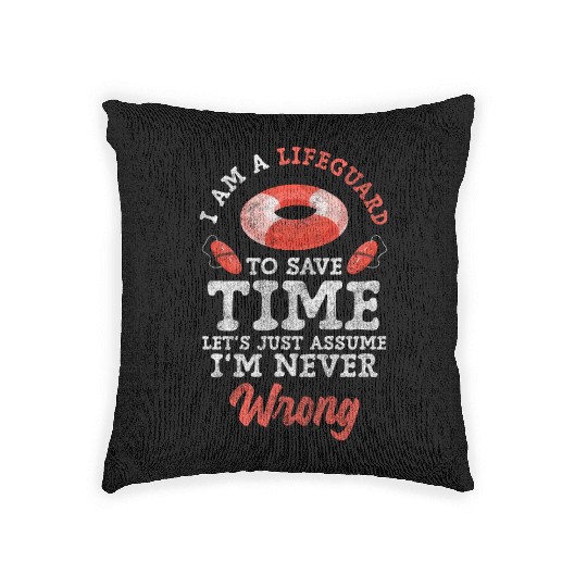Swimmers Hobby Swimming Lifeguard Woven Pillows