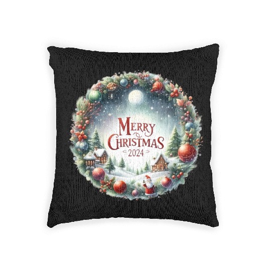 Merry Christmas, Christmas Vintage Woven Pillows