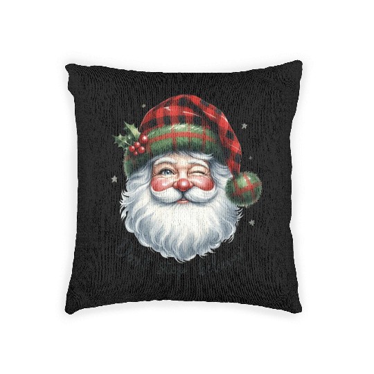 Don t Stop Believin, Santa Christmas Woven Pillows