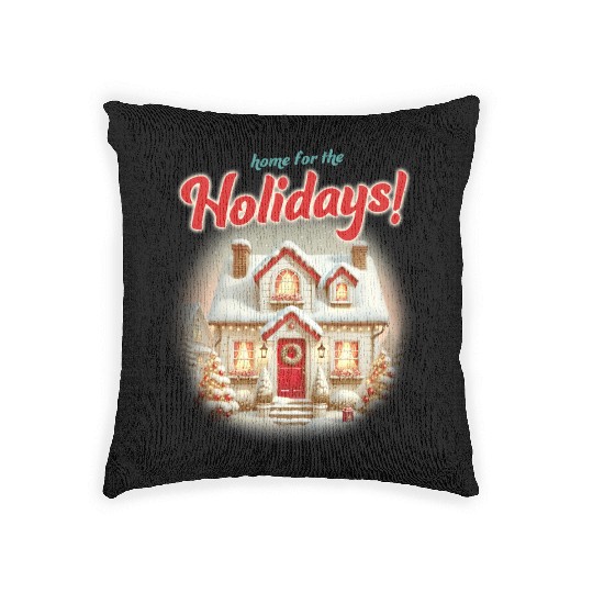 Home for the Holidays, Merry Christmas Woven Pillows