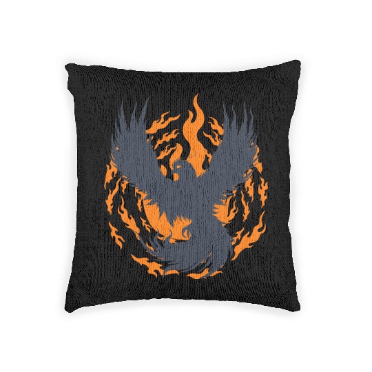 Dark phoenix Woven Pillows
