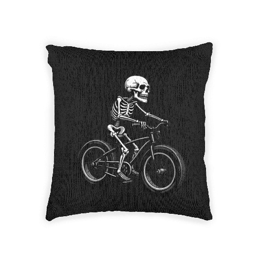 Lowrider Skeleton Art Woven Pillows