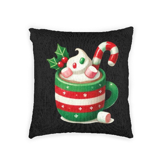 Cream Christmas, Christmas Retro Woven Pillows