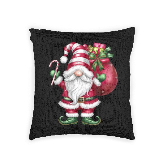 Gnome Christmas, Merry Christmas Woven Pillows