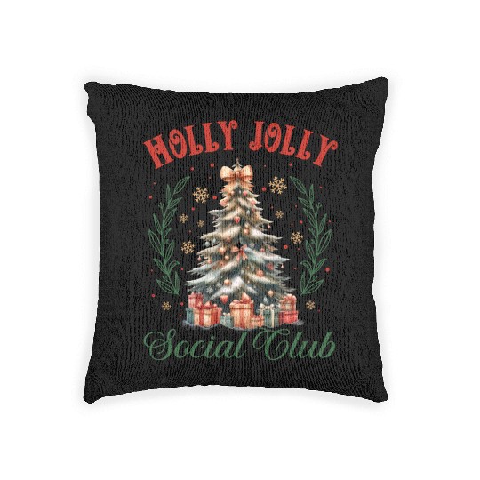 Holly Jolly Nutcracker, Merry Christmas Woven Pillows