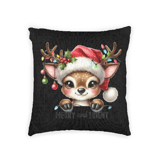 Merry Bright, Vintage Christmas Woven Pillows