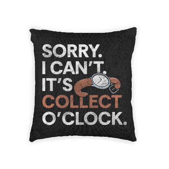 Clock Lifestyle Pocket Watch Woven Pillows