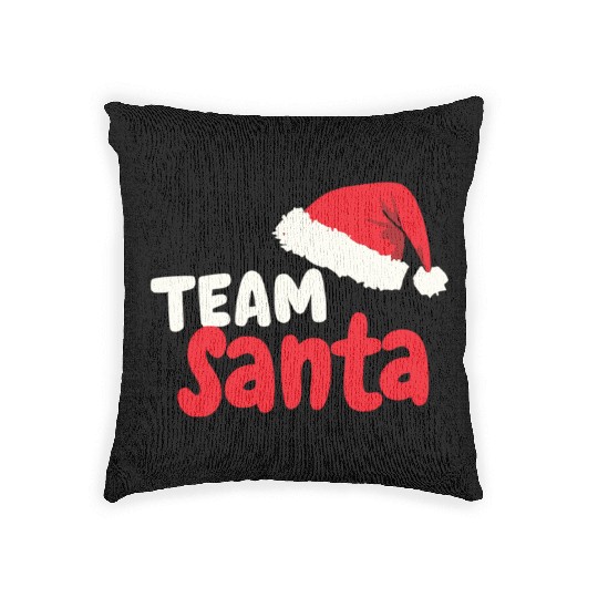 Team Santa Santa Claus Christmas Santa Claus Woven Pillows