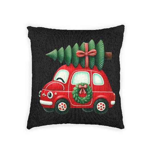 Merry Christmas, Christmas Vintage Woven Pillows
