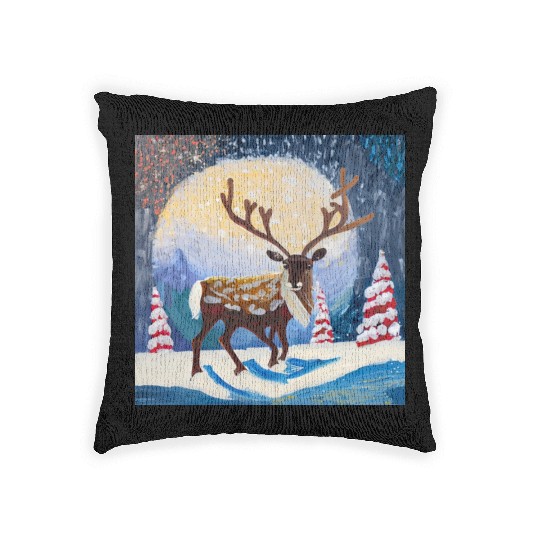 Christmas raider Woven Pillows