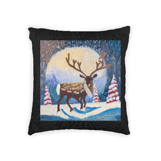 Christmas raider Woven Pillows