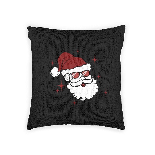 Santa Christmas, Christmas Retro Woven Pillows