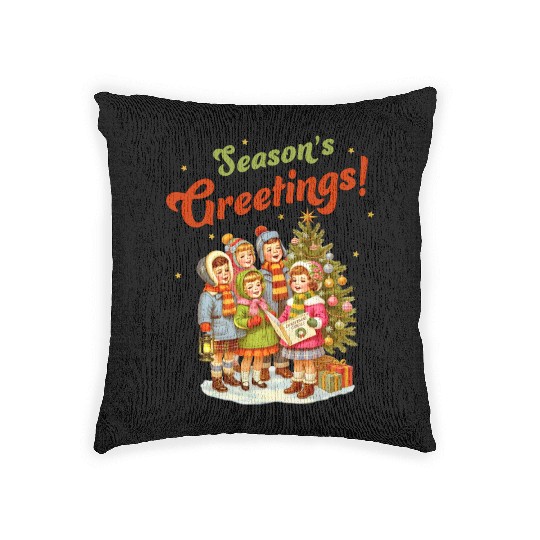Seasons Greetings Woven Pillows