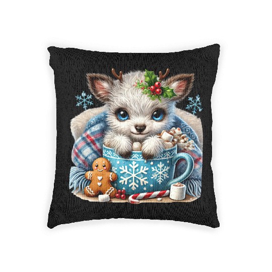 Christmas Retro, Merry Christmas Woven Pillows