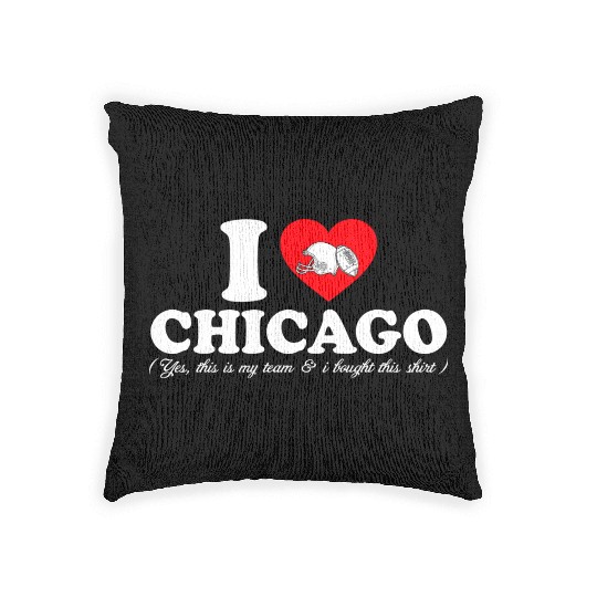Groovy I Love CHICAGO Woven Pillows