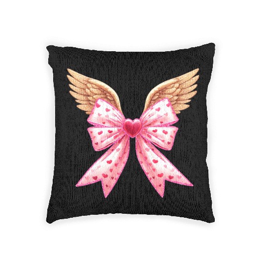 Cupid Bow, Valentine Retro Woven Pillows