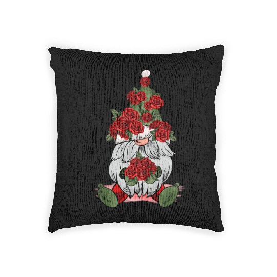 Gnomes Valentines Revelin, Valentines Retro Woven Pillows