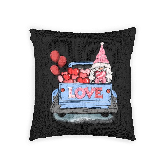Gnomes Valentines Revelin Woven Pillows
