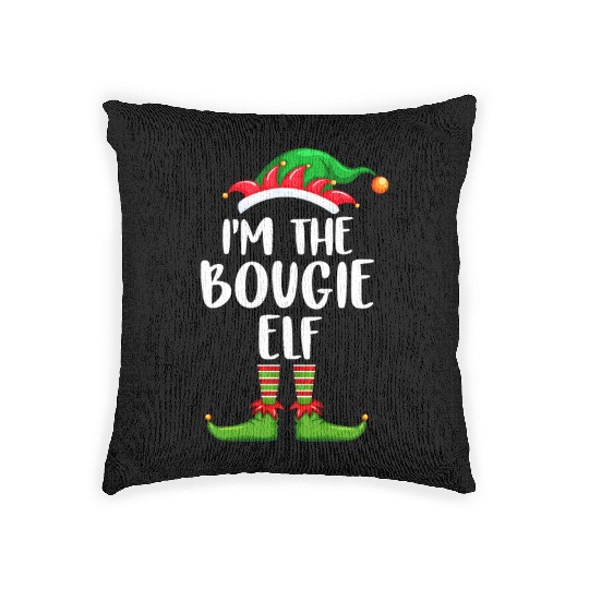 I'm The Bougie Elf Woven Pillows Matching Family Christmas