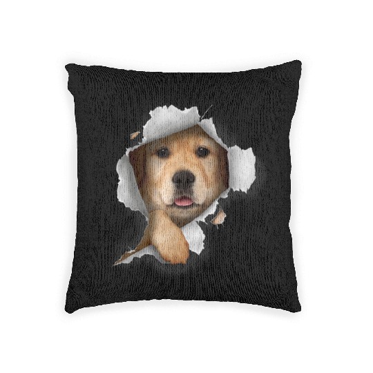Golden Retriever Golden Dog Lover Woven Pillows