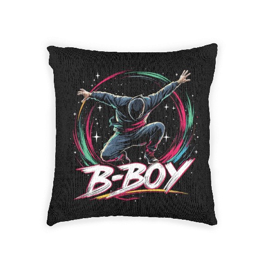 B-Boy Breakdance Breakdancer Urban Hip Hop Woven Pillows