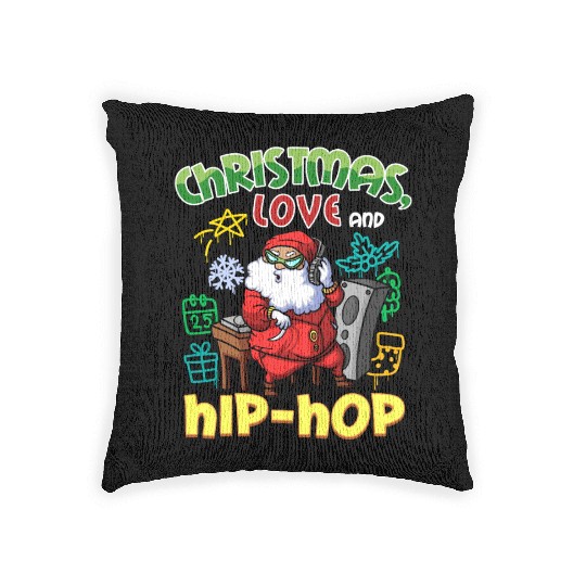 Christmas, Love & Hip Hop, Santa’s Holiday Look Woven Pillows