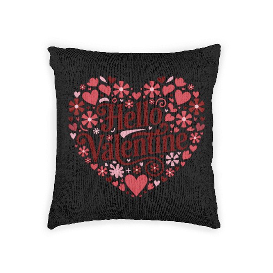 Hello Valentine Sublimation Woven Pillows