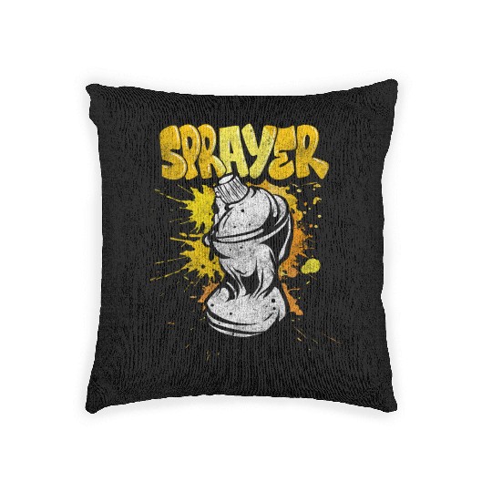 Graffiti Street Art Street Life Striking Woven Pillows