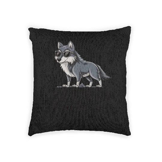 Beautiful gift idea funny quote design Alpha Wolf Woven Pillows
