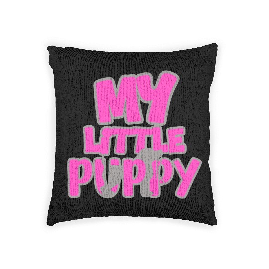 My little Puppy Woven Pillows