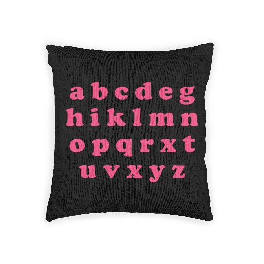 Alphabet Valentine Sublimation Woven Pillows