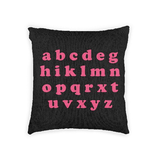 Alphabet Valentine Sublimation Woven Pillows