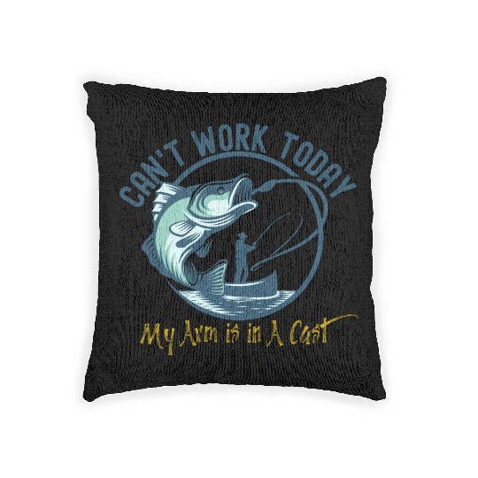 Can't Work Today My Arm is in A Cast Woven Pillows