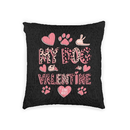 Valentines Day, Retro Valentine, Coquete Valentine Woven Pillows