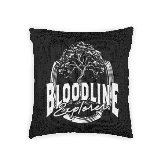 Genealogy Genealogist Bloodline Explorer Woven Pillows