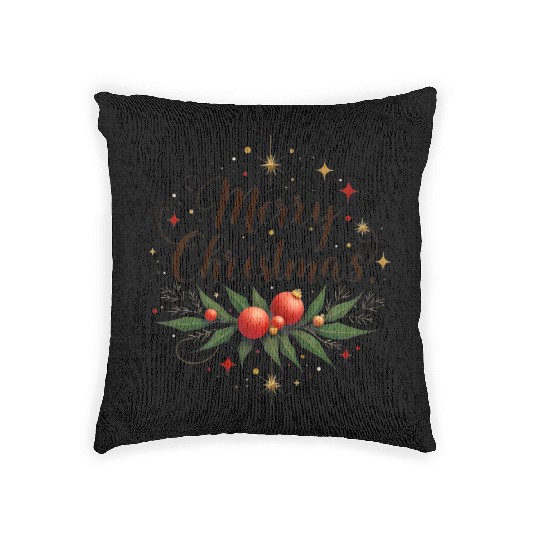 Merry Christmas Toddler Woven Pillows