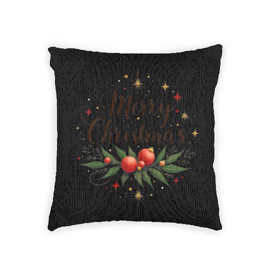Merry Christmas Toddler Woven Pillows