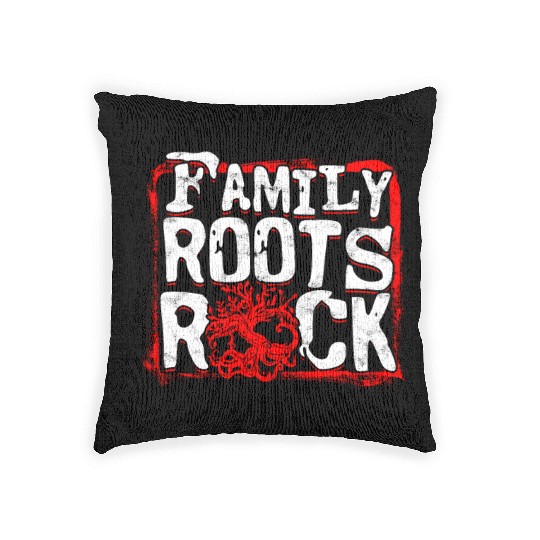 Genealogy Genealogist Family Roots Rocks Woven Pillows